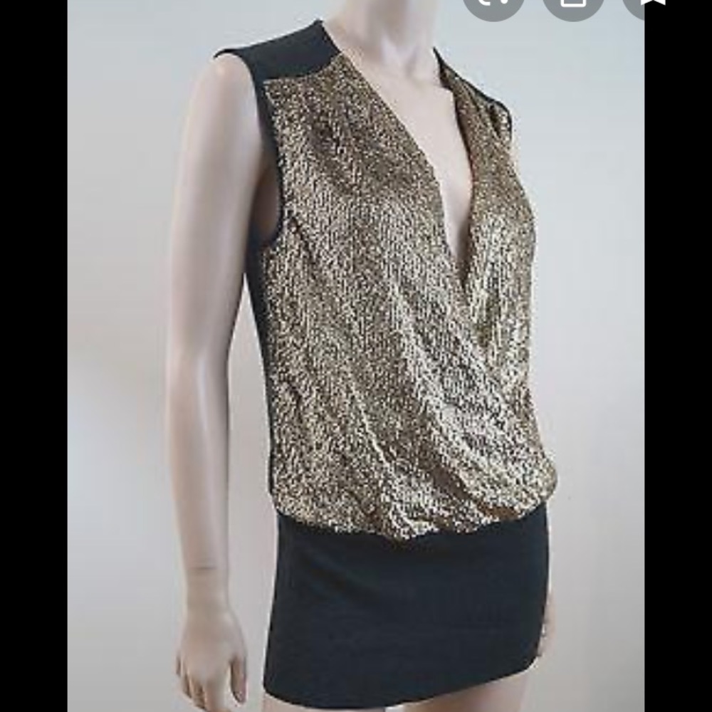 Tory Burch Sequin shirt tank size small